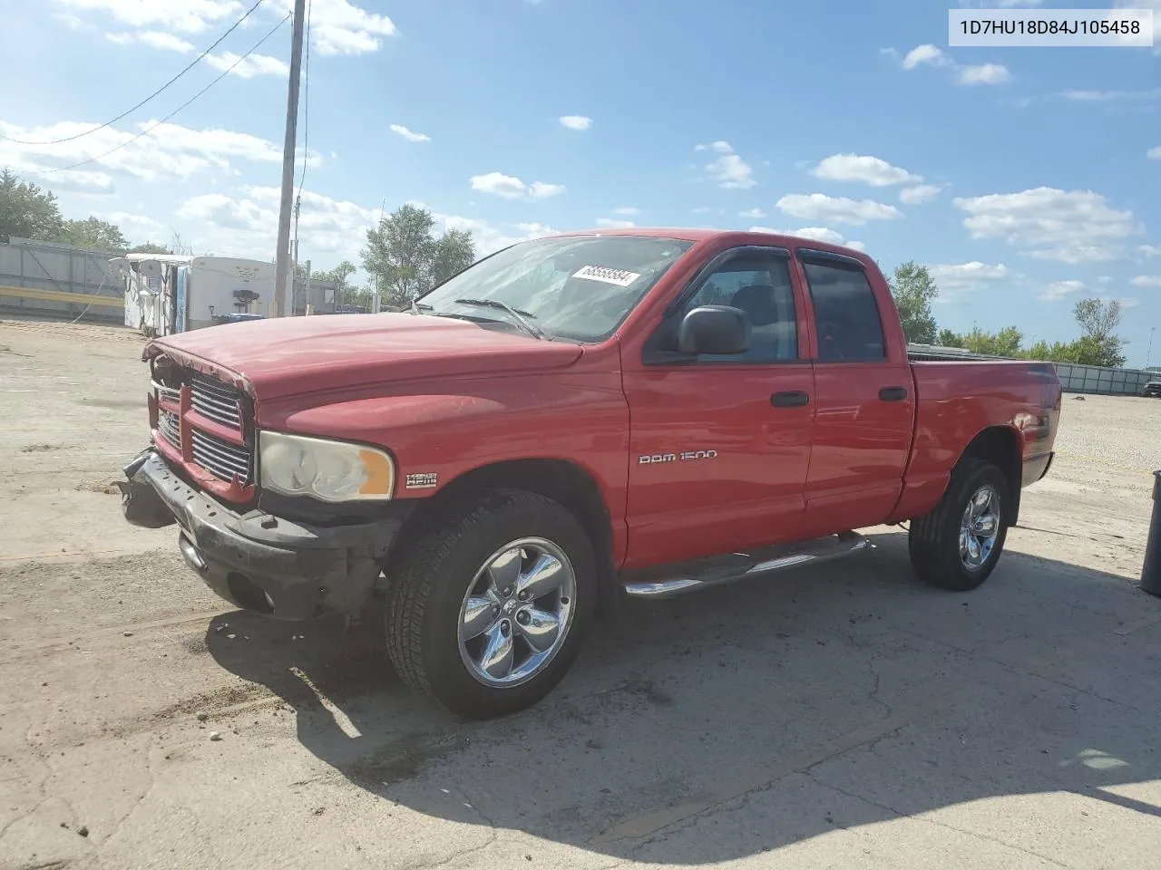 2004 Dodge Ram 1500 St VIN: 1D7HU18D84J105458 Lot: 68558584