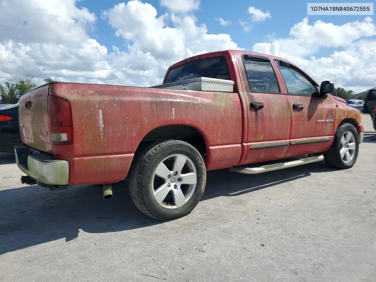 2004 Dodge Ram 1500 St VIN: 1D7HA18N84S672555 Lot: 68720904