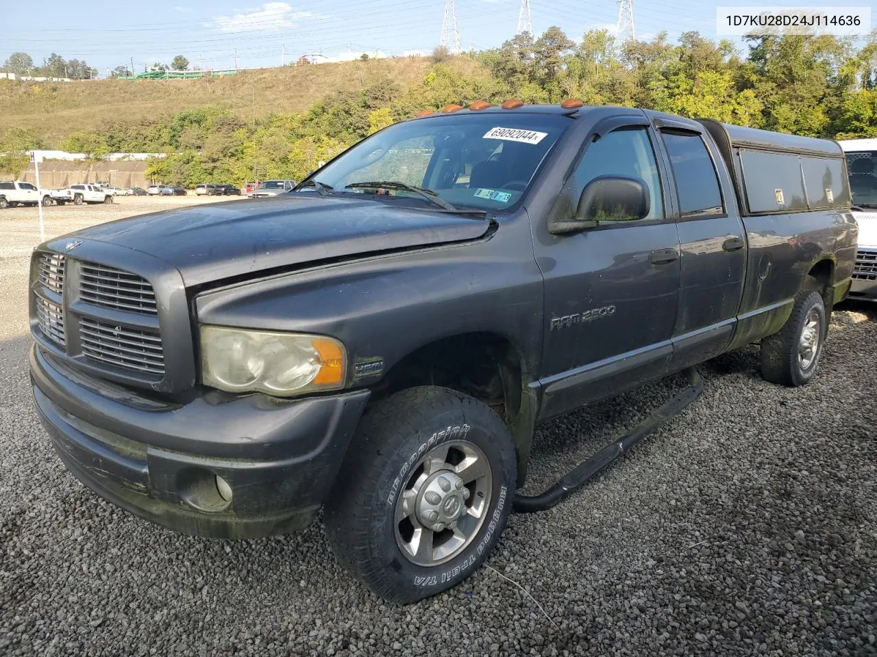 2004 Dodge Ram 2500 St VIN: 1D7KU28D24J114636 Lot: 69092044