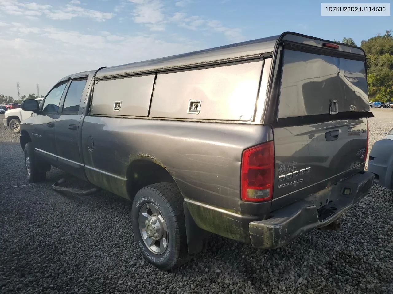 2004 Dodge Ram 2500 St VIN: 1D7KU28D24J114636 Lot: 69092044