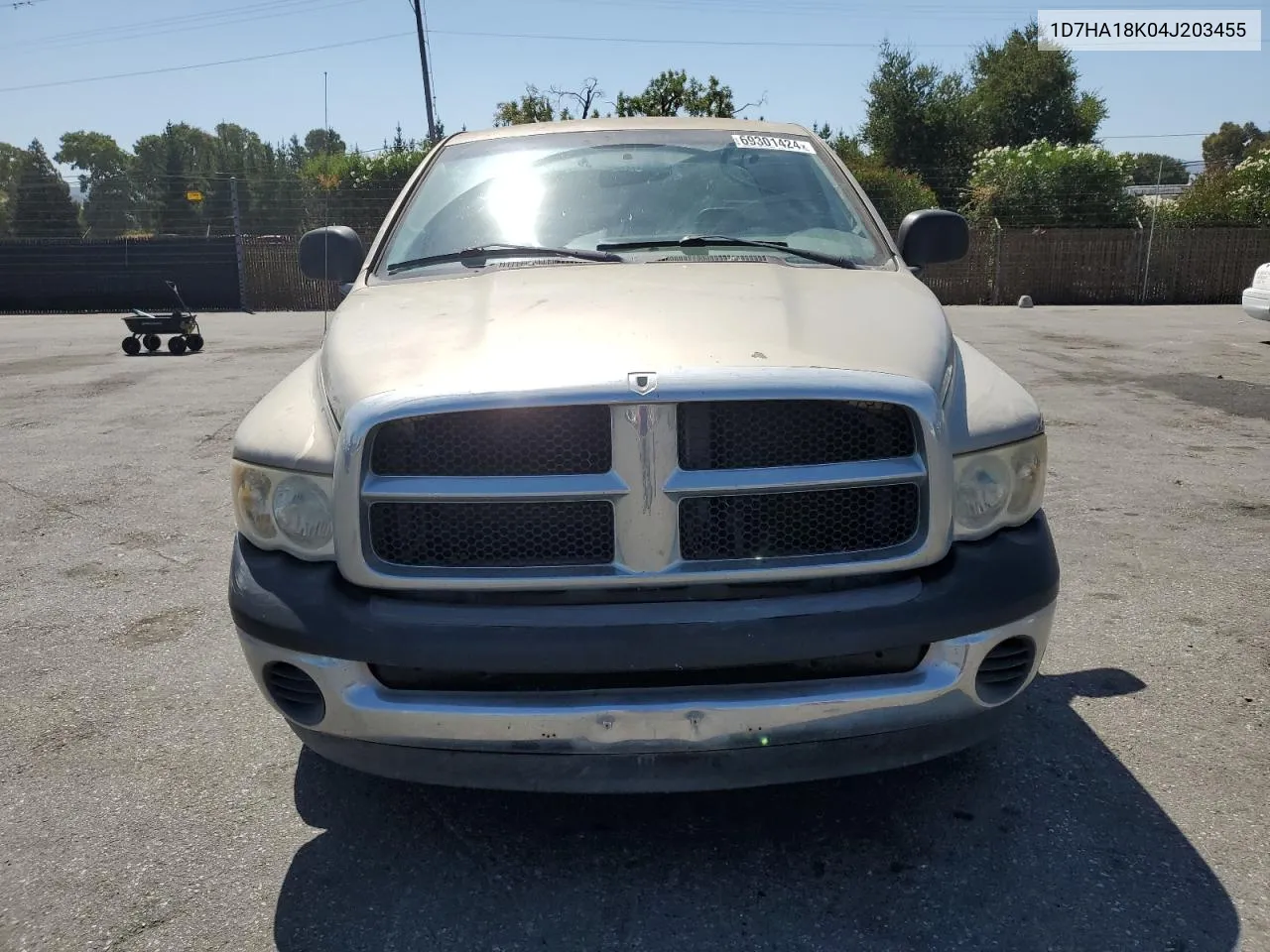 2004 Dodge Ram 1500 St VIN: 1D7HA18K04J203455 Lot: 69301424