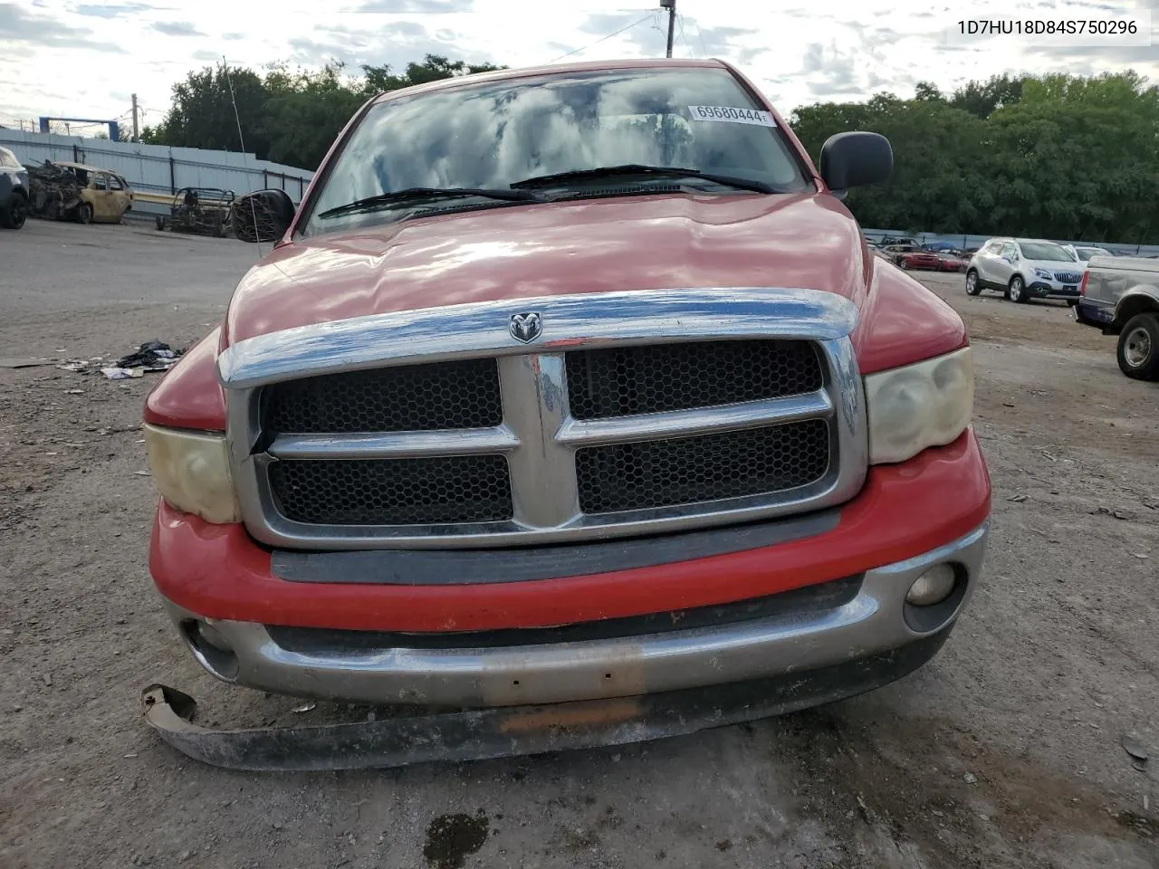 2004 Dodge Ram 1500 St VIN: 1D7HU18D84S750296 Lot: 69680444