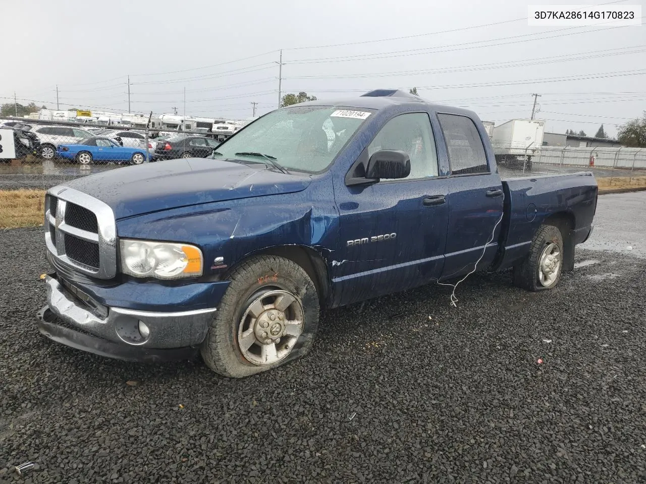 2004 Dodge Ram 2500 St VIN: 3D7KA28614G170823 Lot: 71020194