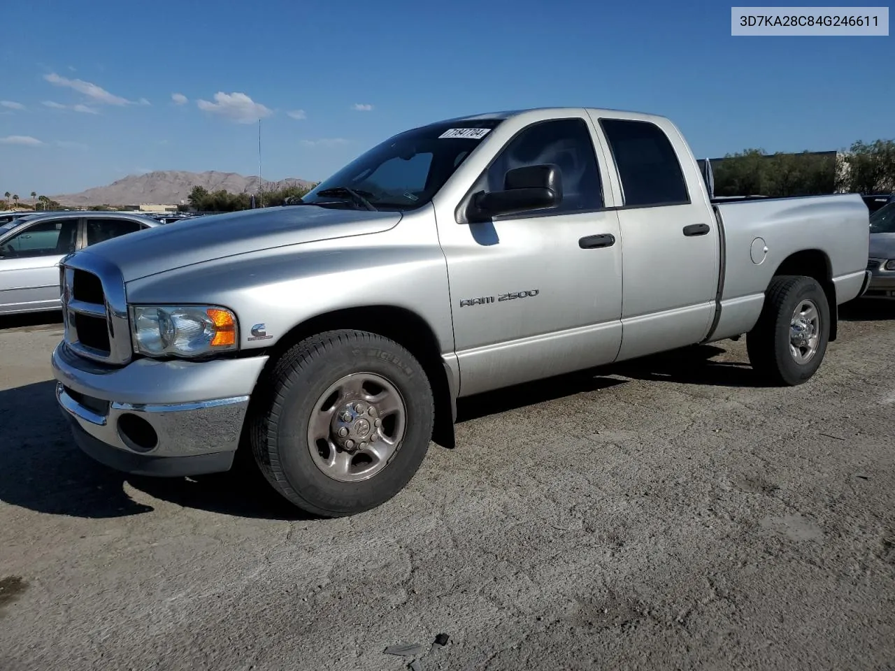 2004 Dodge Ram 2500 St VIN: 3D7KA28C84G246611 Lot: 71847704