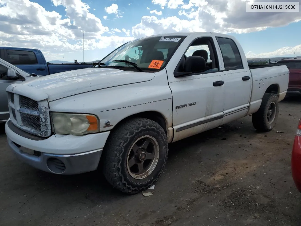 2004 Dodge Ram 1500 St VIN: 1D7HA18N14J215608 Lot: 71973114