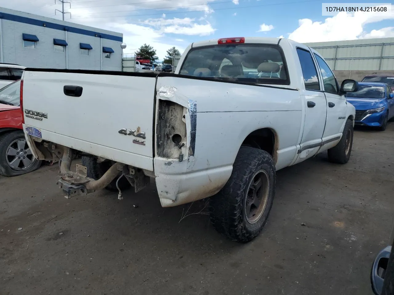 2004 Dodge Ram 1500 St VIN: 1D7HA18N14J215608 Lot: 71973114