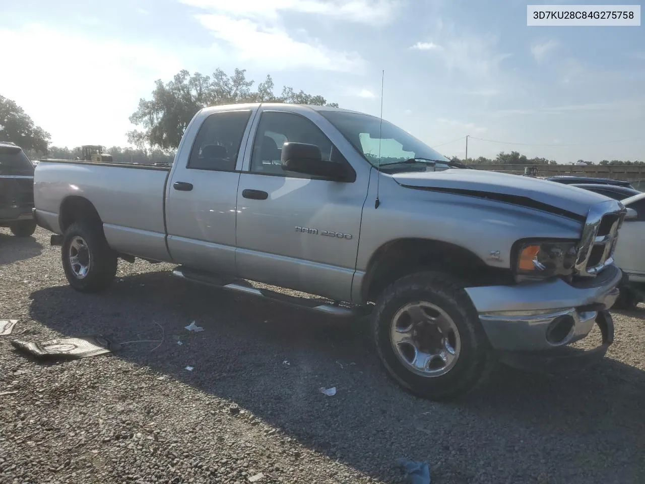 2004 Dodge Ram 2500 St VIN: 3D7KU28C84G275758 Lot: 71991924