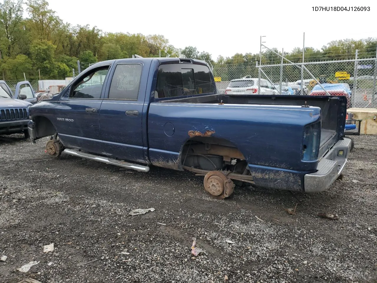 2004 Dodge Ram 1500 St VIN: 1D7HU18D04J126093 Lot: 72356344