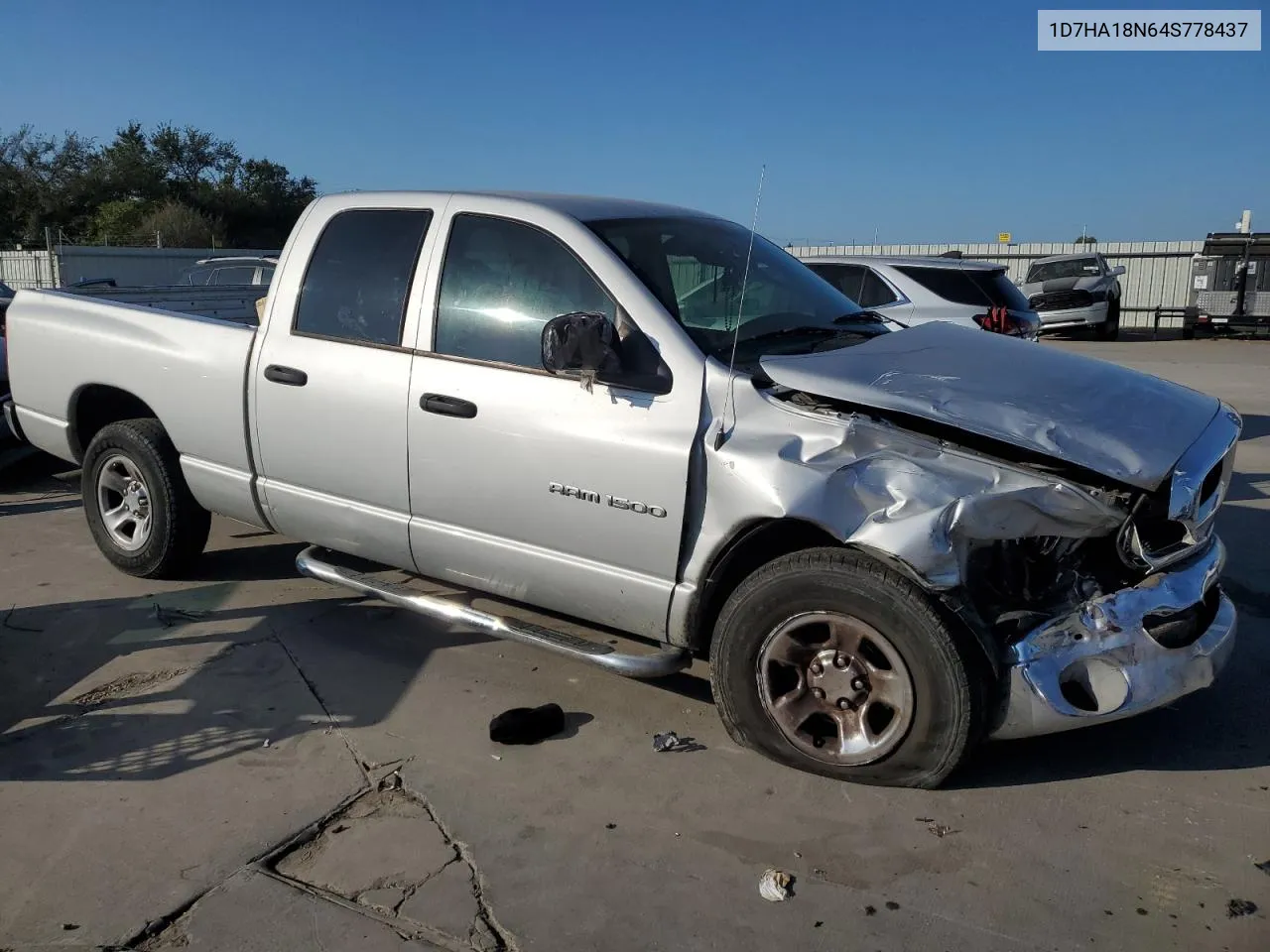 2004 Dodge Ram 1500 St VIN: 1D7HA18N64S778437 Lot: 72376054