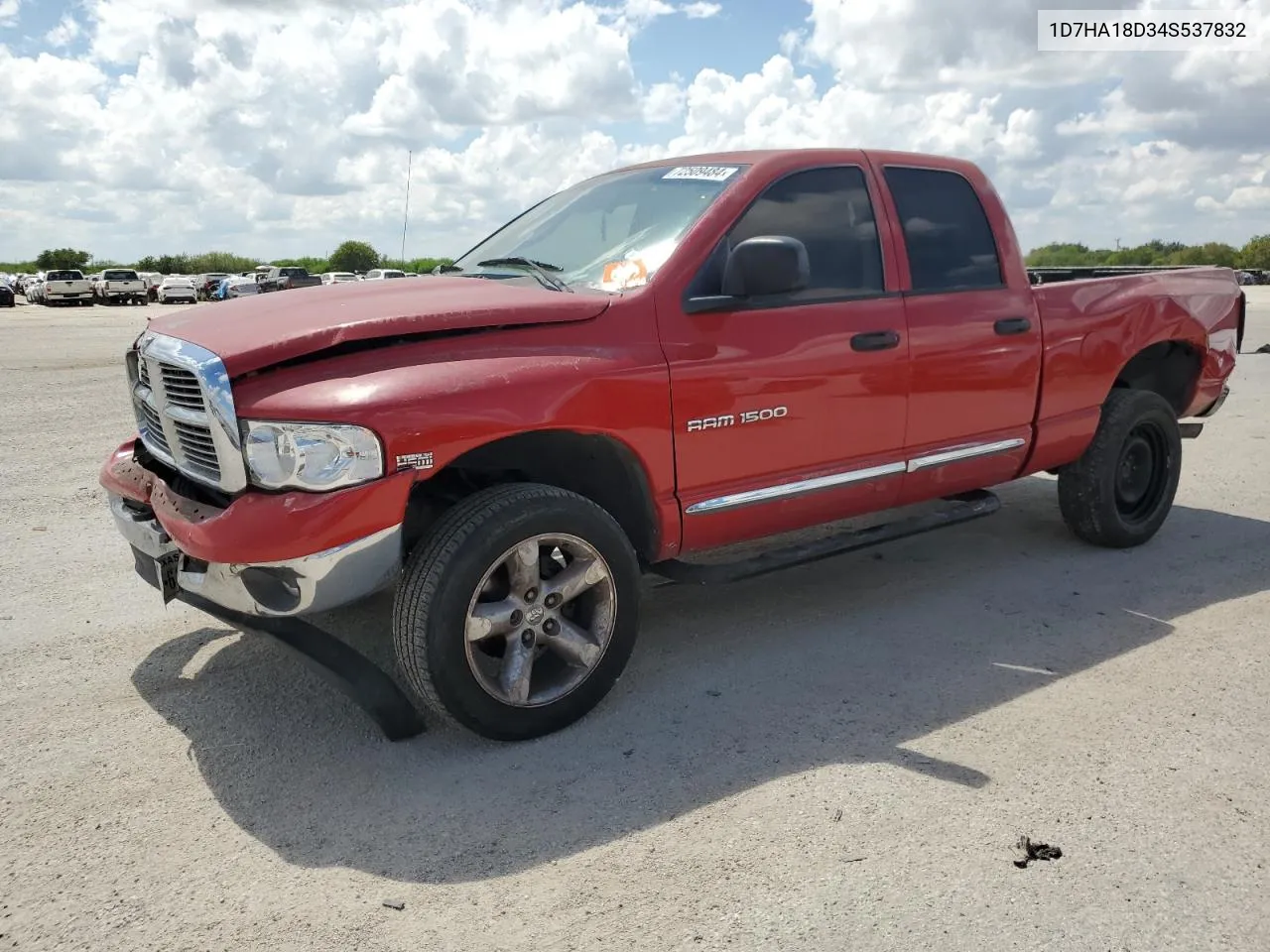 2004 Dodge Ram 1500 St VIN: 1D7HA18D34S537832 Lot: 72509484