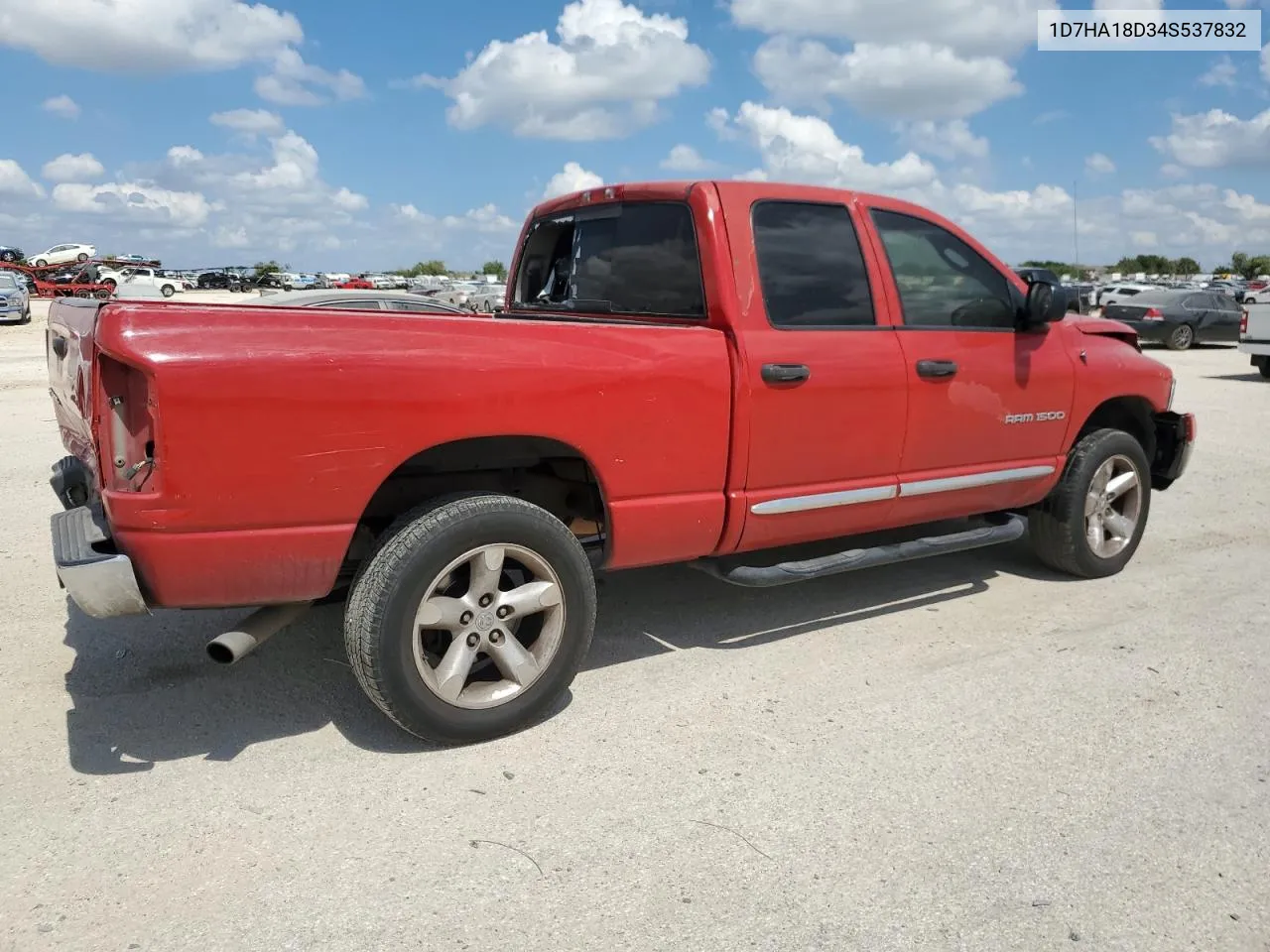 2004 Dodge Ram 1500 St VIN: 1D7HA18D34S537832 Lot: 72509484