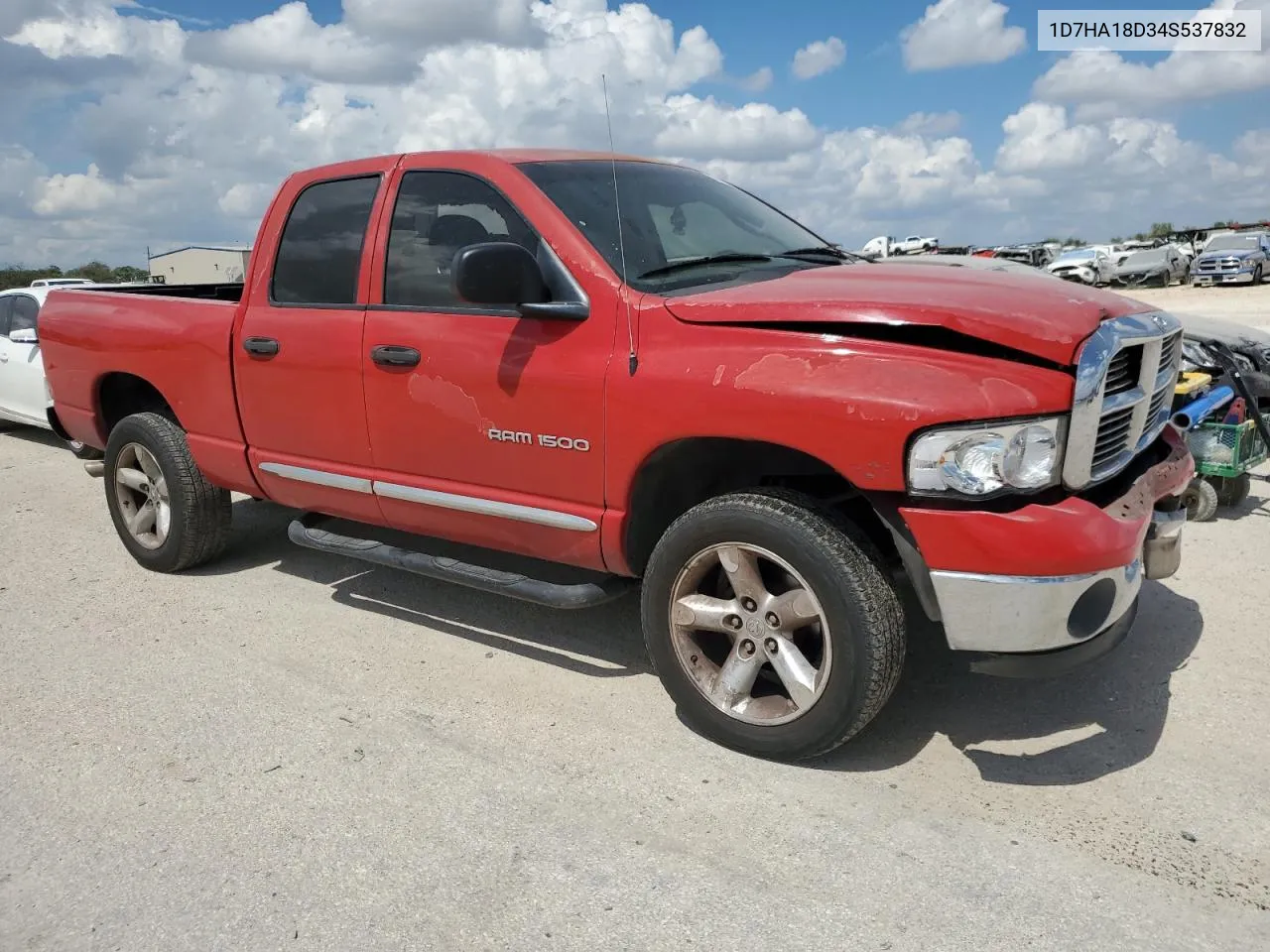 2004 Dodge Ram 1500 St VIN: 1D7HA18D34S537832 Lot: 72509484