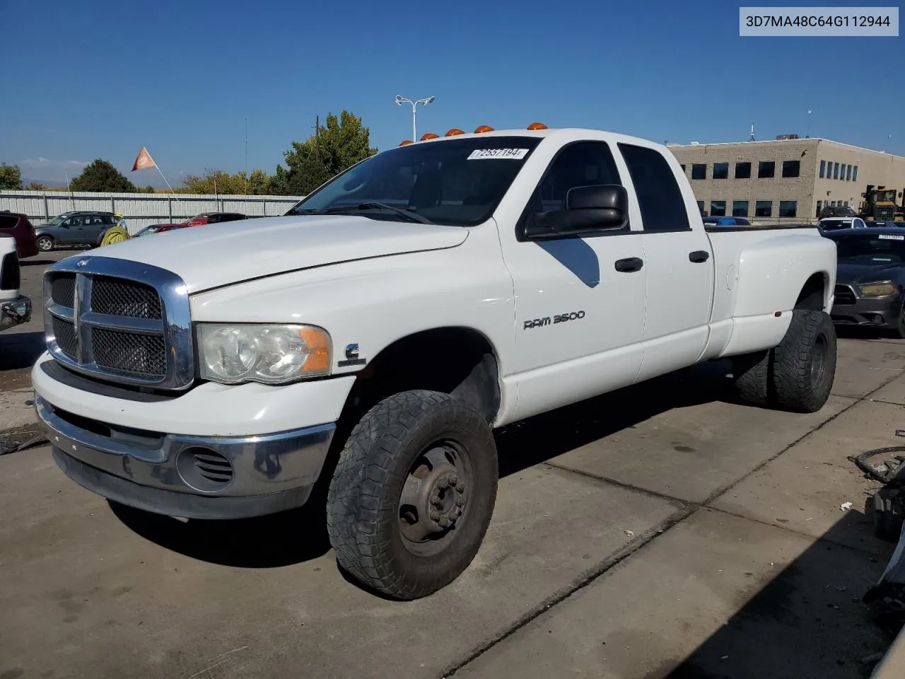 2004 Dodge Ram 3500 St VIN: 3D7MA48C64G112944 Lot: 72557194