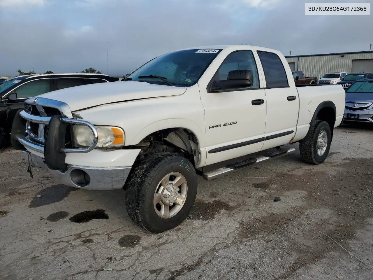 2004 Dodge Ram 2500 St VIN: 3D7KU28C64G172368 Lot: 72593094