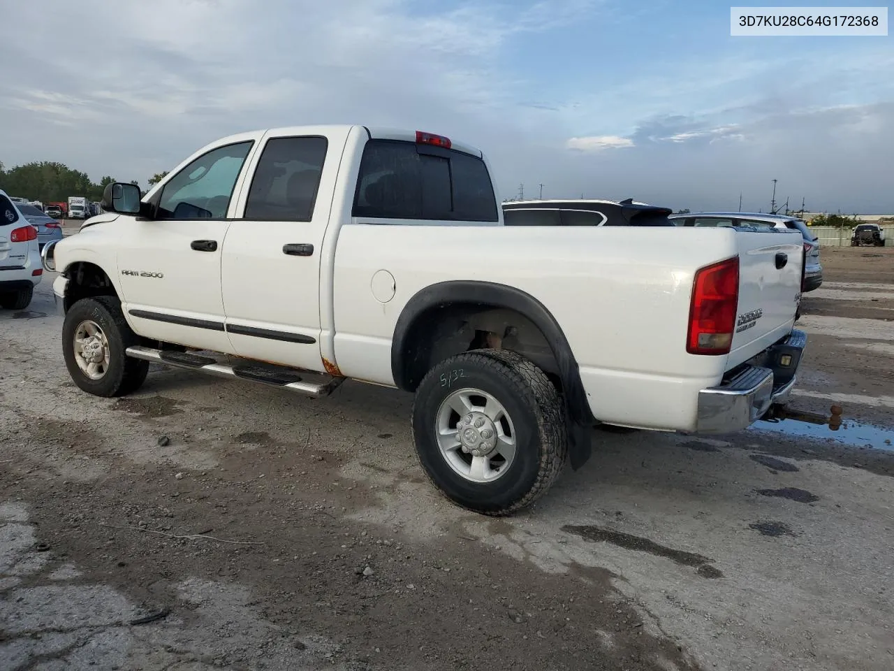 2004 Dodge Ram 2500 St VIN: 3D7KU28C64G172368 Lot: 72593094