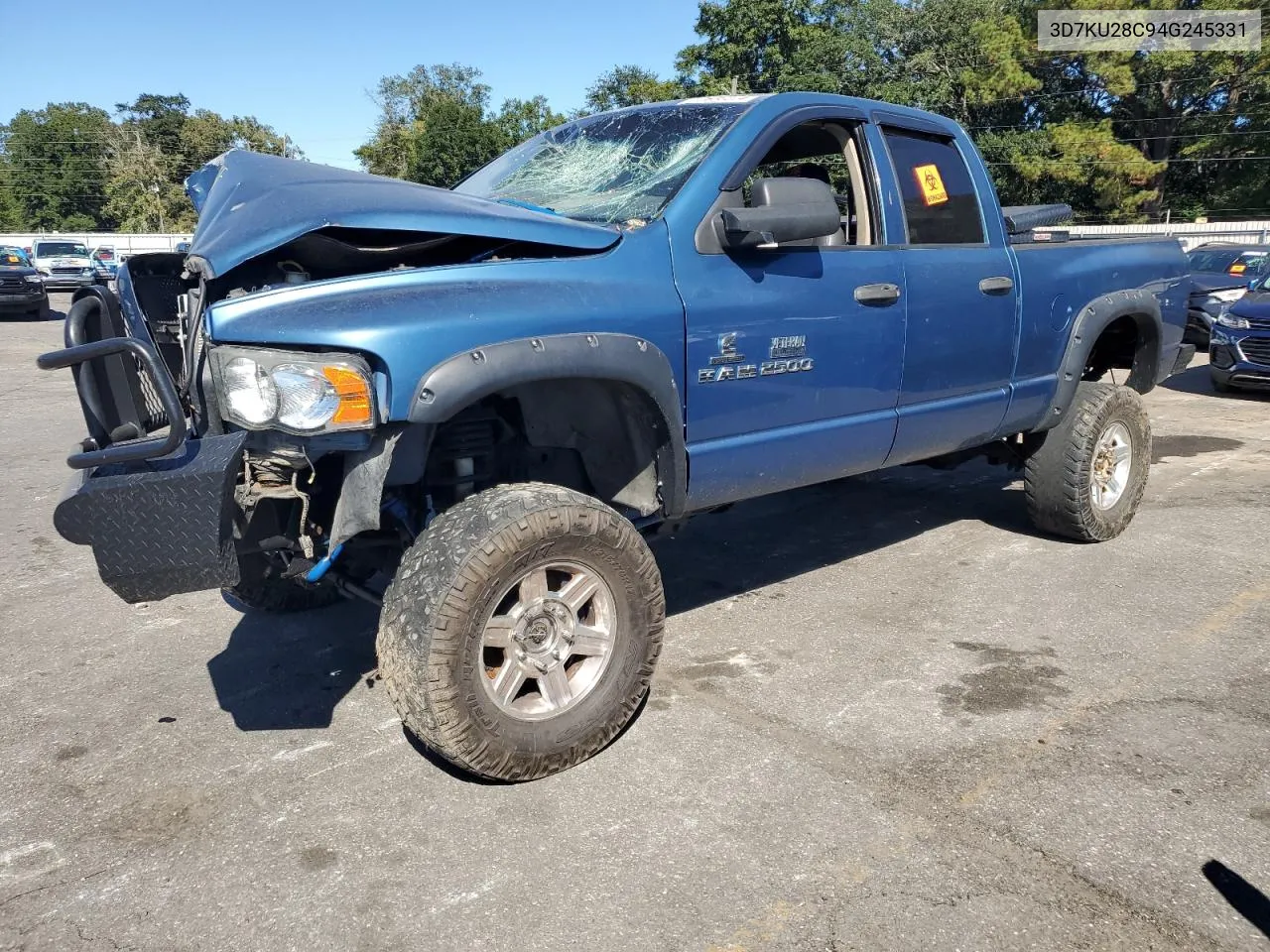 2004 Dodge Ram 2500 St VIN: 3D7KU28C94G245331 Lot: 72656274