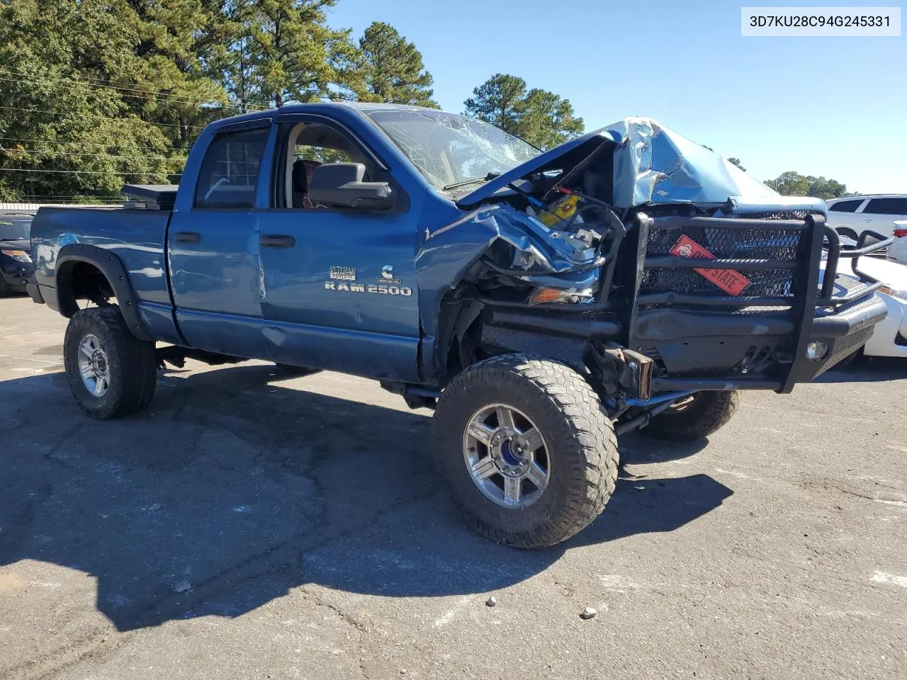 2004 Dodge Ram 2500 St VIN: 3D7KU28C94G245331 Lot: 72656274