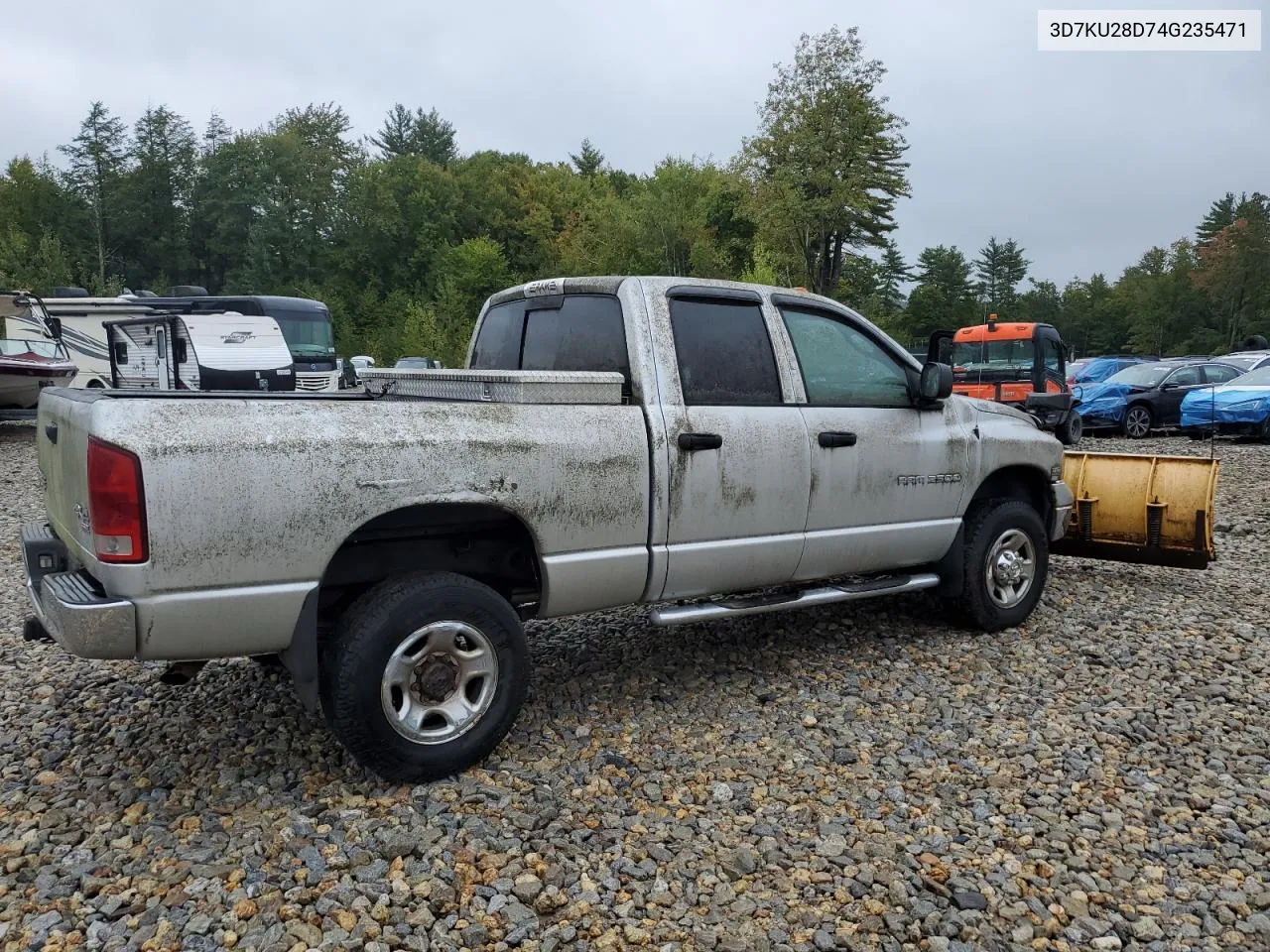 2004 Dodge Ram 2500 St VIN: 3D7KU28D74G235471 Lot: 72690154