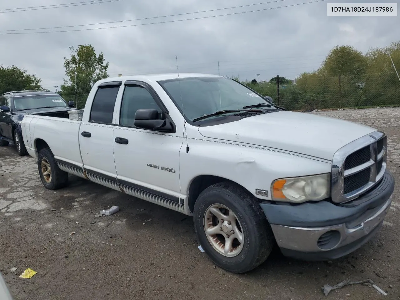 2004 Dodge Ram 1500 St VIN: 1D7HA18D24J187986 Lot: 72759154