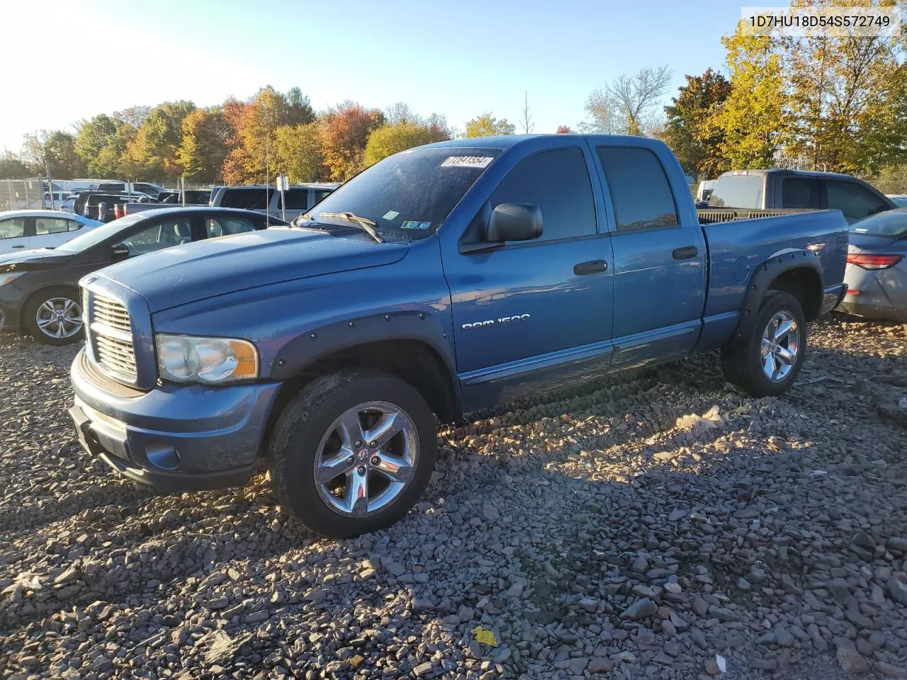 2004 Dodge Ram 1500 St VIN: 1D7HU18D54S572749 Lot: 72841554