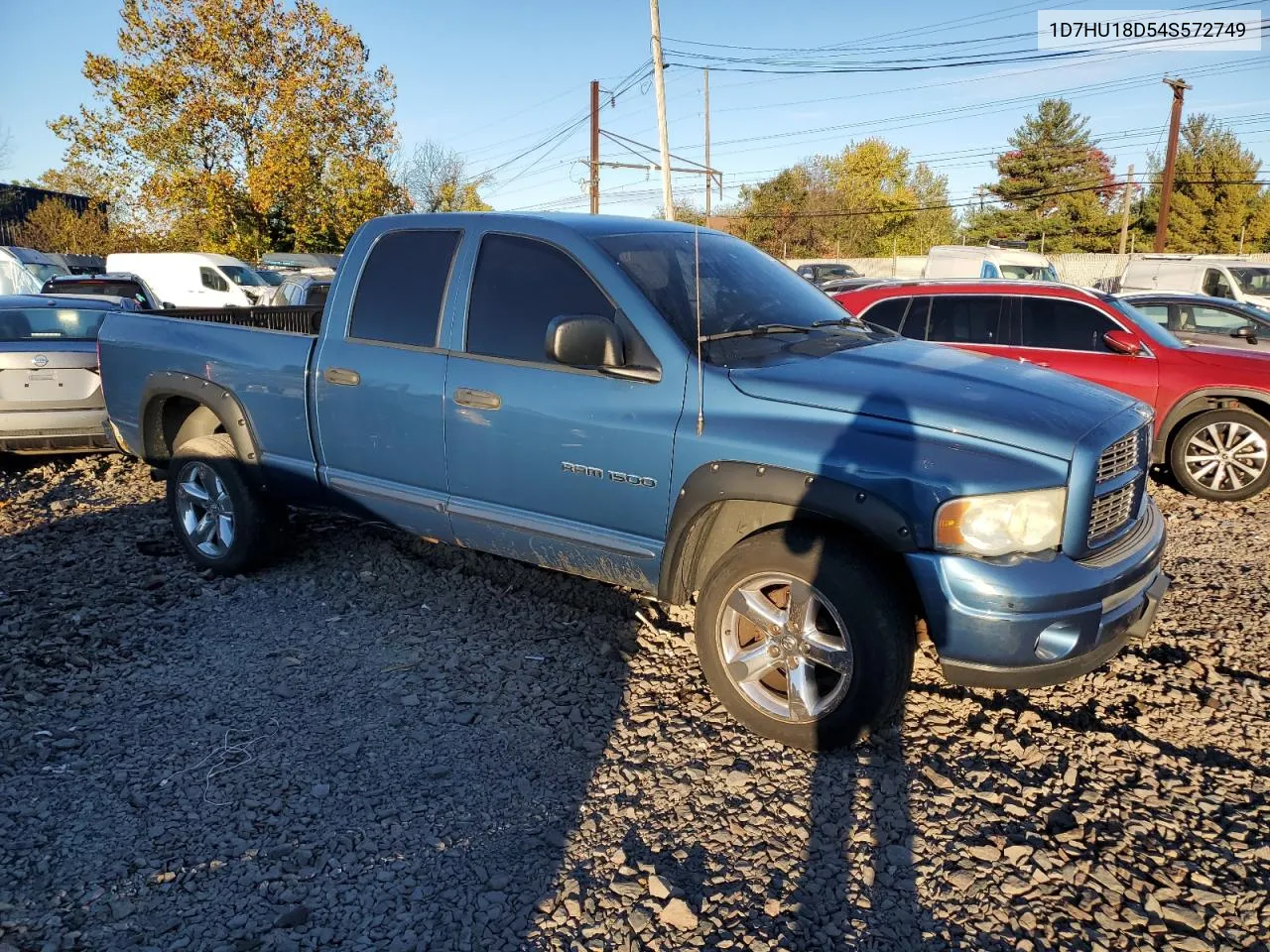 2004 Dodge Ram 1500 St VIN: 1D7HU18D54S572749 Lot: 72841554