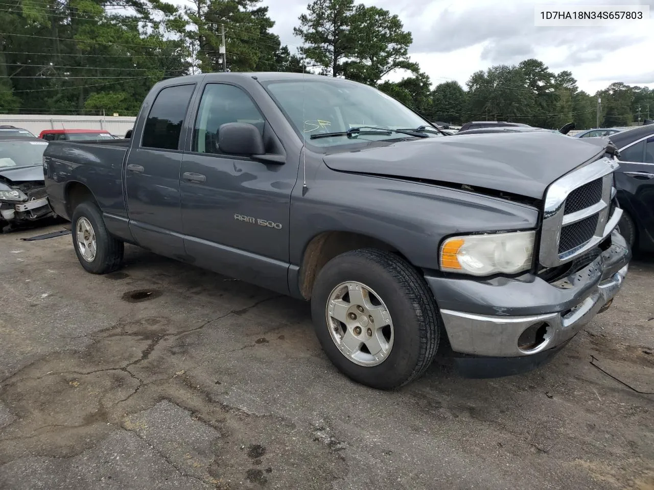 2004 Dodge Ram 1500 St VIN: 1D7HA18N34S657803 Lot: 73051944