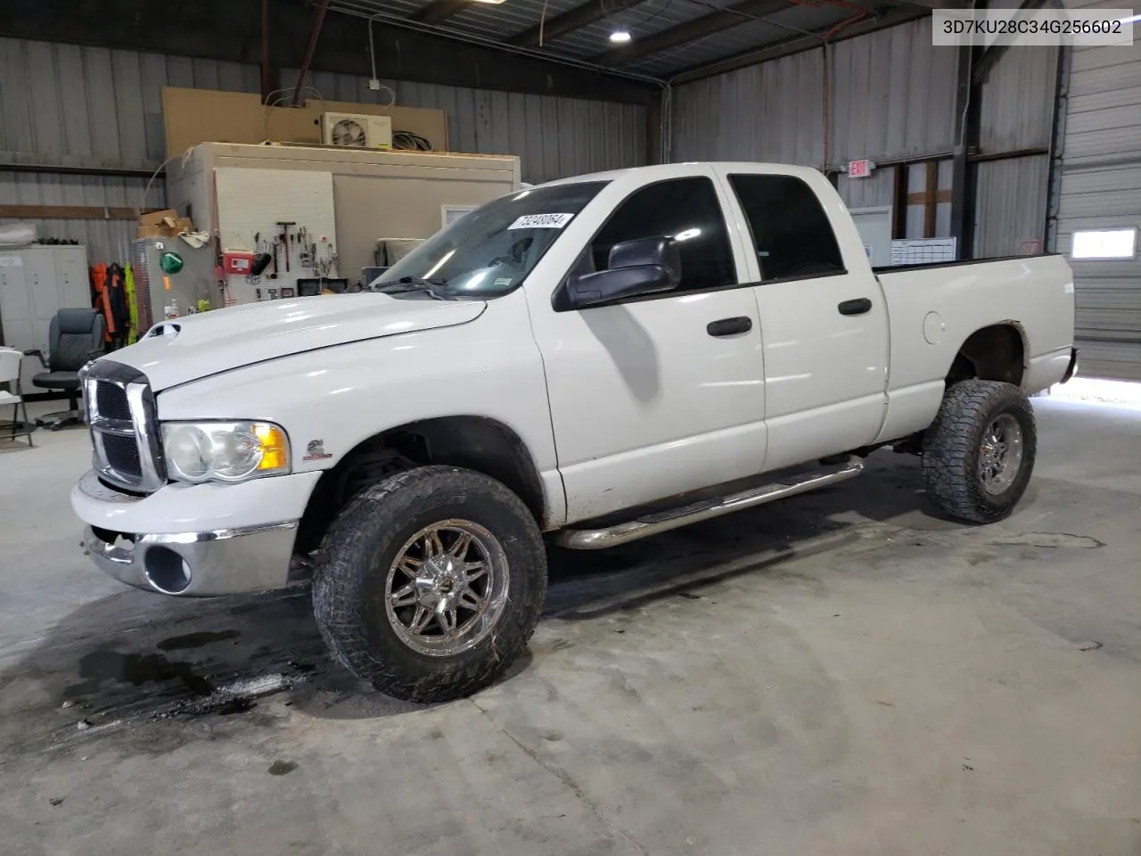 2004 Dodge Ram 2500 St VIN: 3D7KU28C34G256602 Lot: 73248064