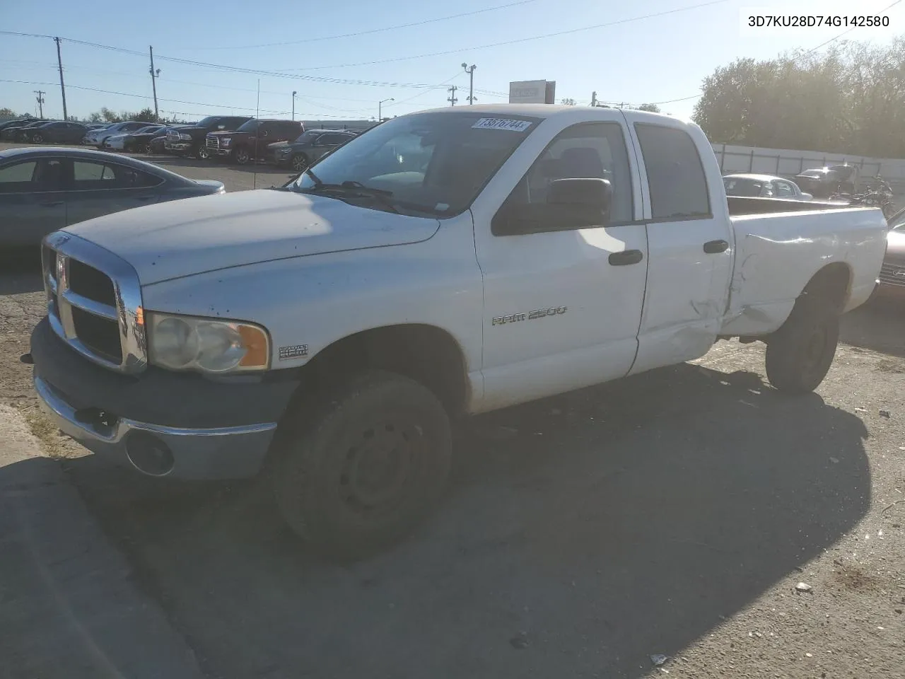 2004 Dodge Ram 2500 St VIN: 3D7KU28D74G142580 Lot: 73576744