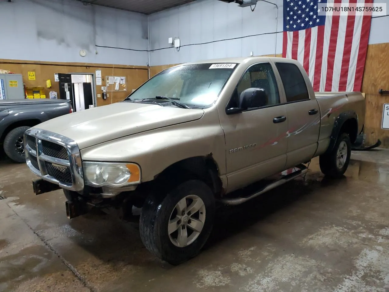 2004 Dodge Ram 1500 St VIN: 1D7HU18N14S759625 Lot: 73691354