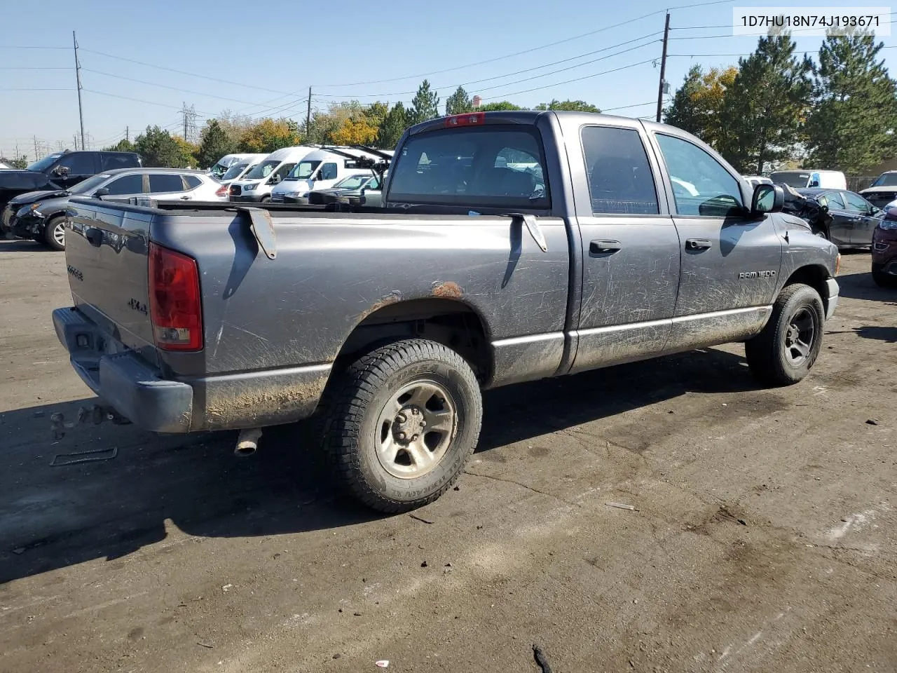 2004 Dodge Ram 1500 St VIN: 1D7HU18N74J193671 Lot: 73758104