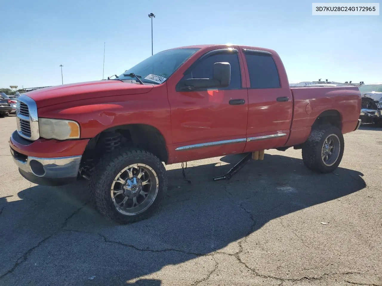 2004 Dodge Ram 2500 St VIN: 3D7KU28C24G172965 Lot: 73827294