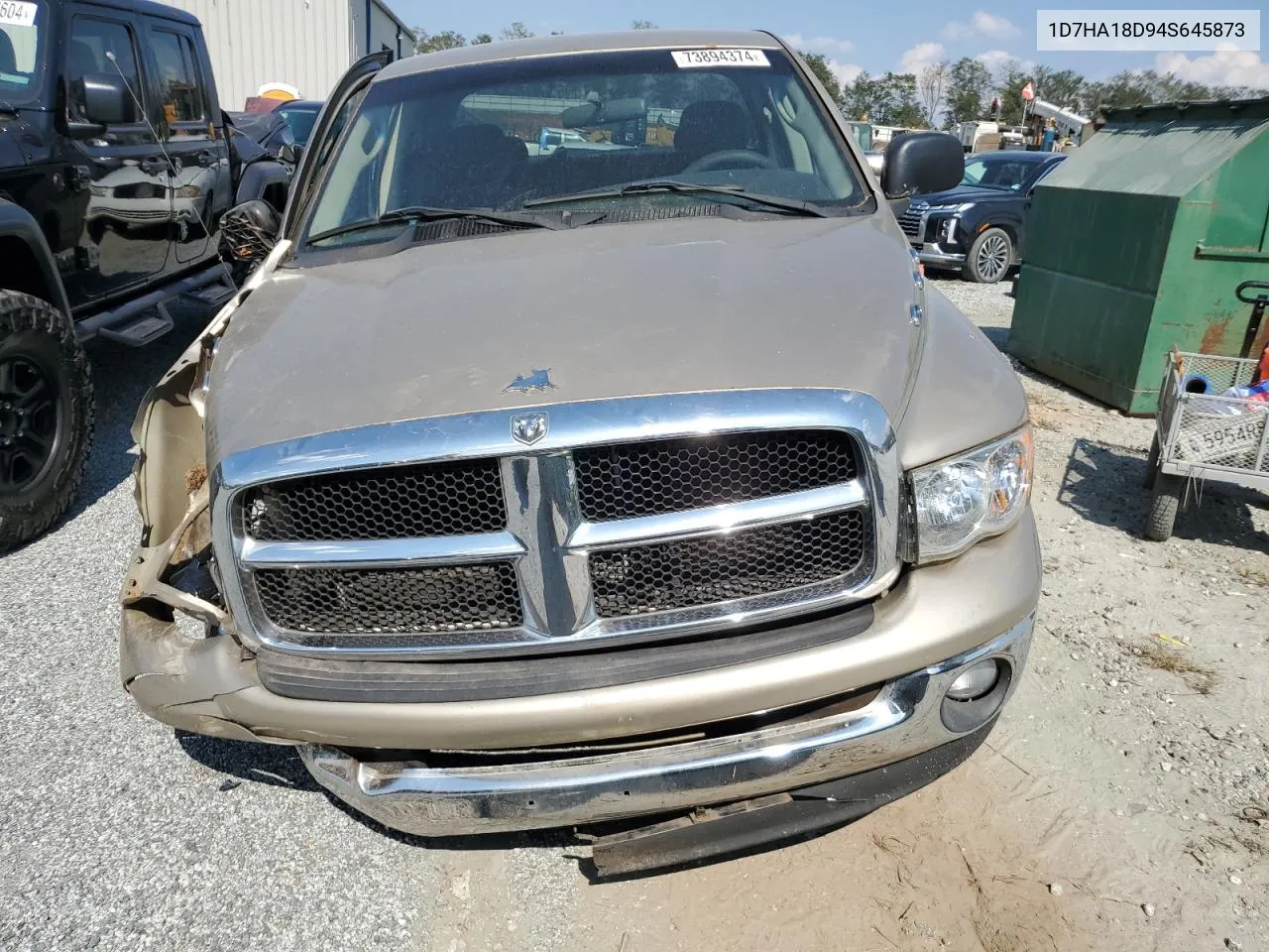 2004 Dodge Ram 1500 St VIN: 1D7HA18D94S645873 Lot: 73894374