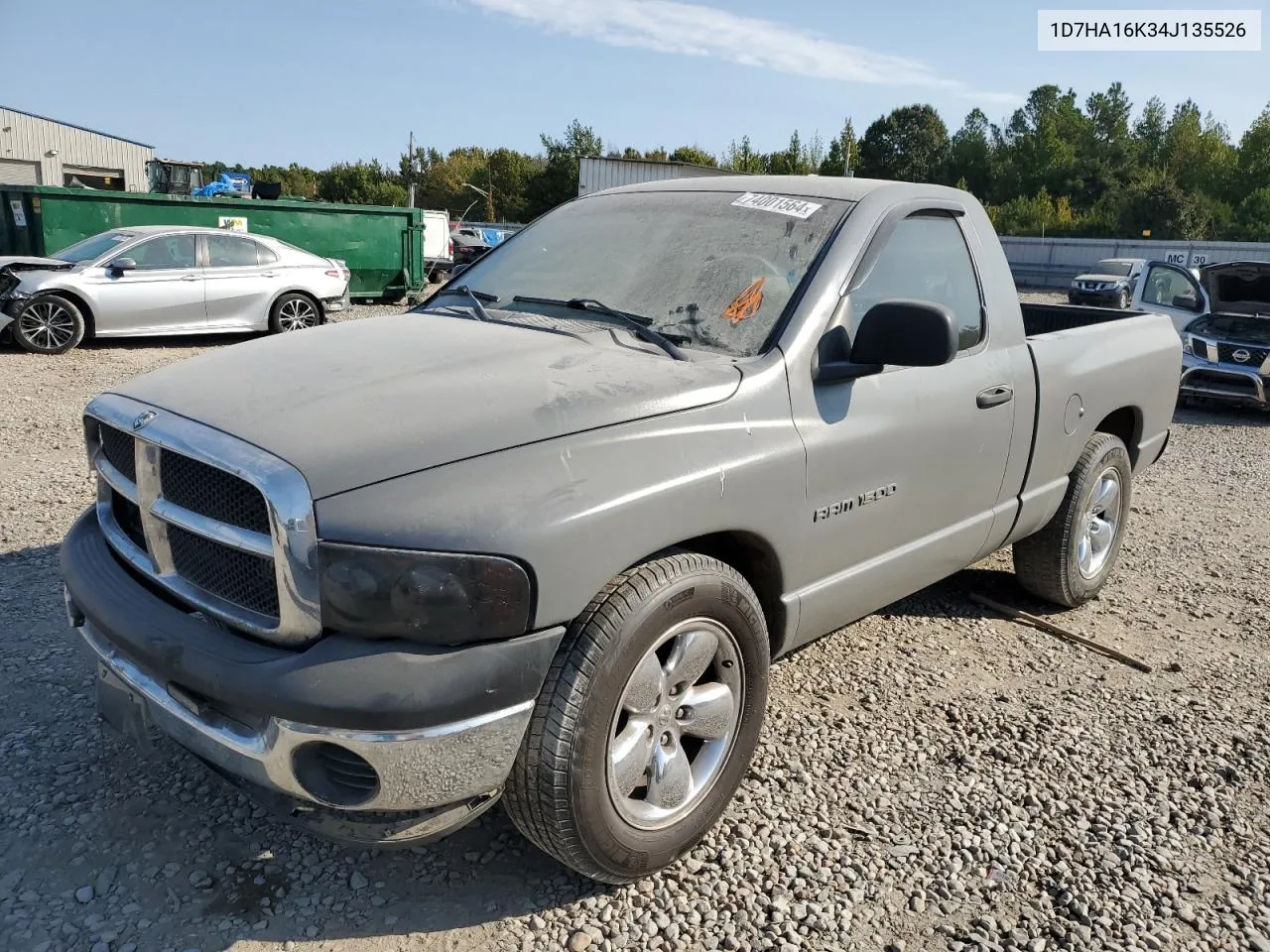 2004 Dodge Ram 1500 St VIN: 1D7HA16K34J135526 Lot: 74001564