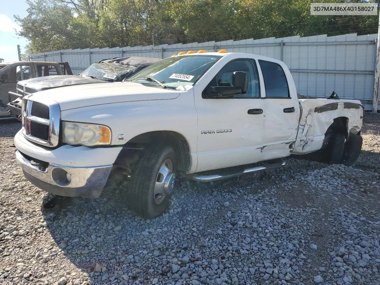 2004 Dodge Ram 3500 St VIN: 3D7MA486X4G158027 Lot: 74052554