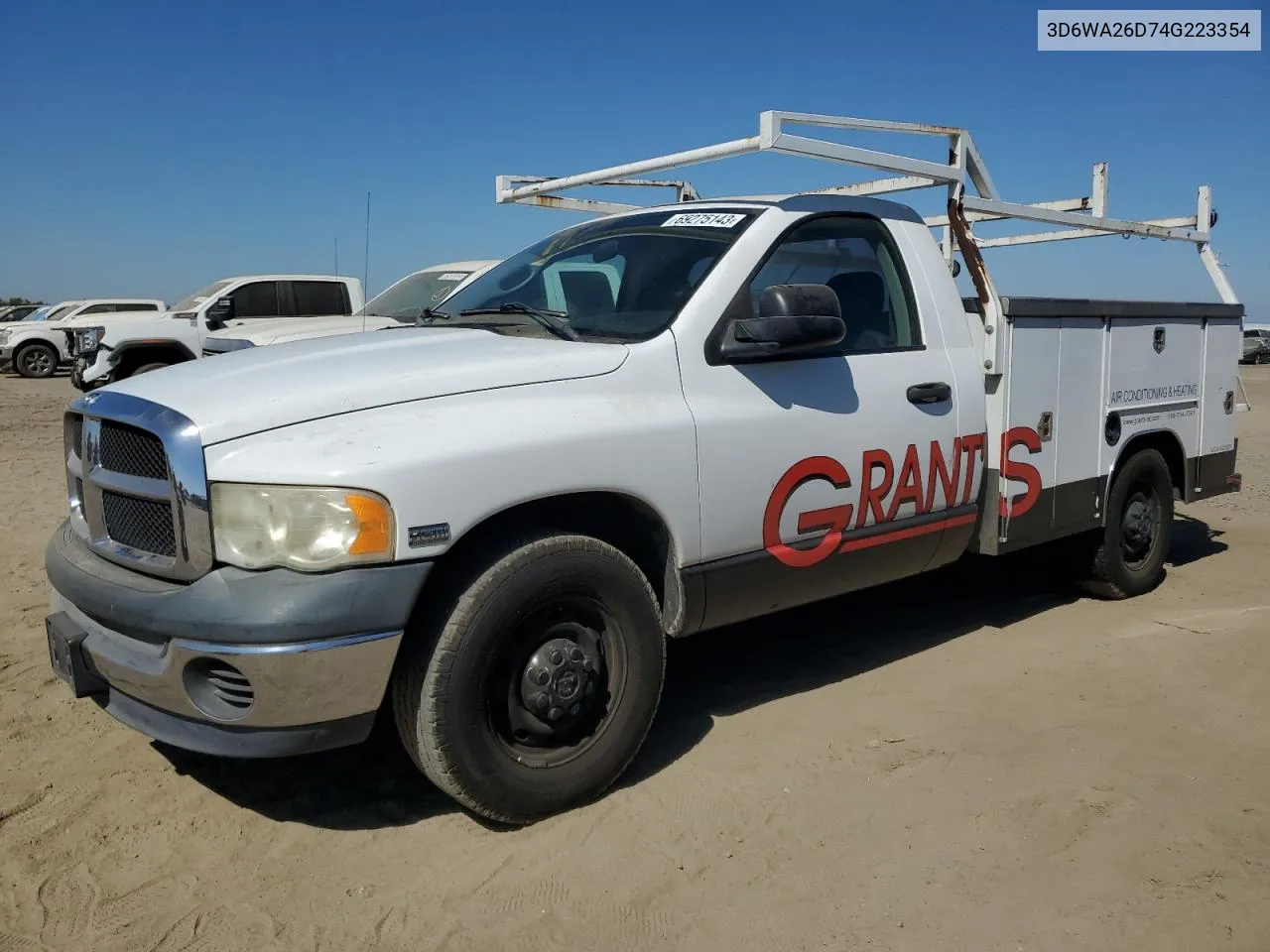 2004 Dodge Ram 2500 St VIN: 3D6WA26D74G223354 Lot: 74185194