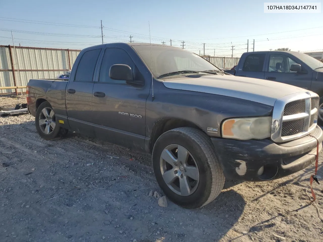 2004 Dodge Ram 1500 St VIN: 1D7HA18D34J147741 Lot: 74222944