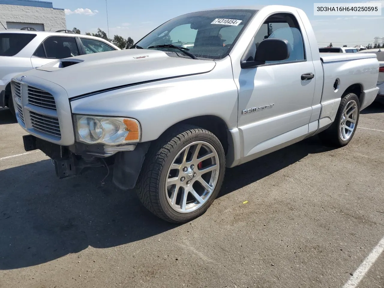 2004 Dodge Ram Srt10 VIN: 3D3HA16H64G250595 Lot: 74310454