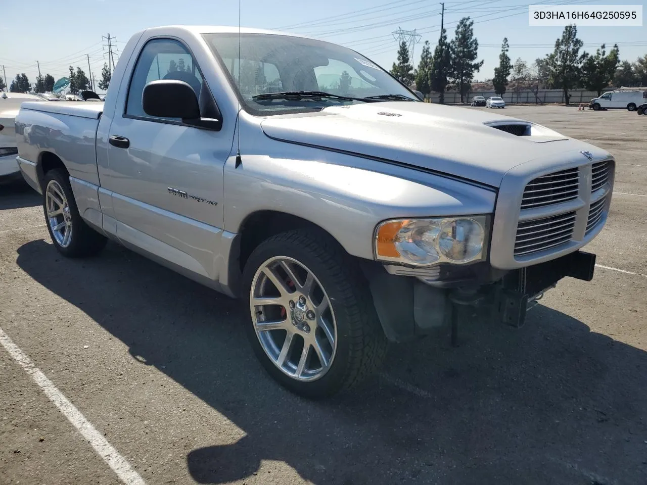 2004 Dodge Ram Srt10 VIN: 3D3HA16H64G250595 Lot: 74310454