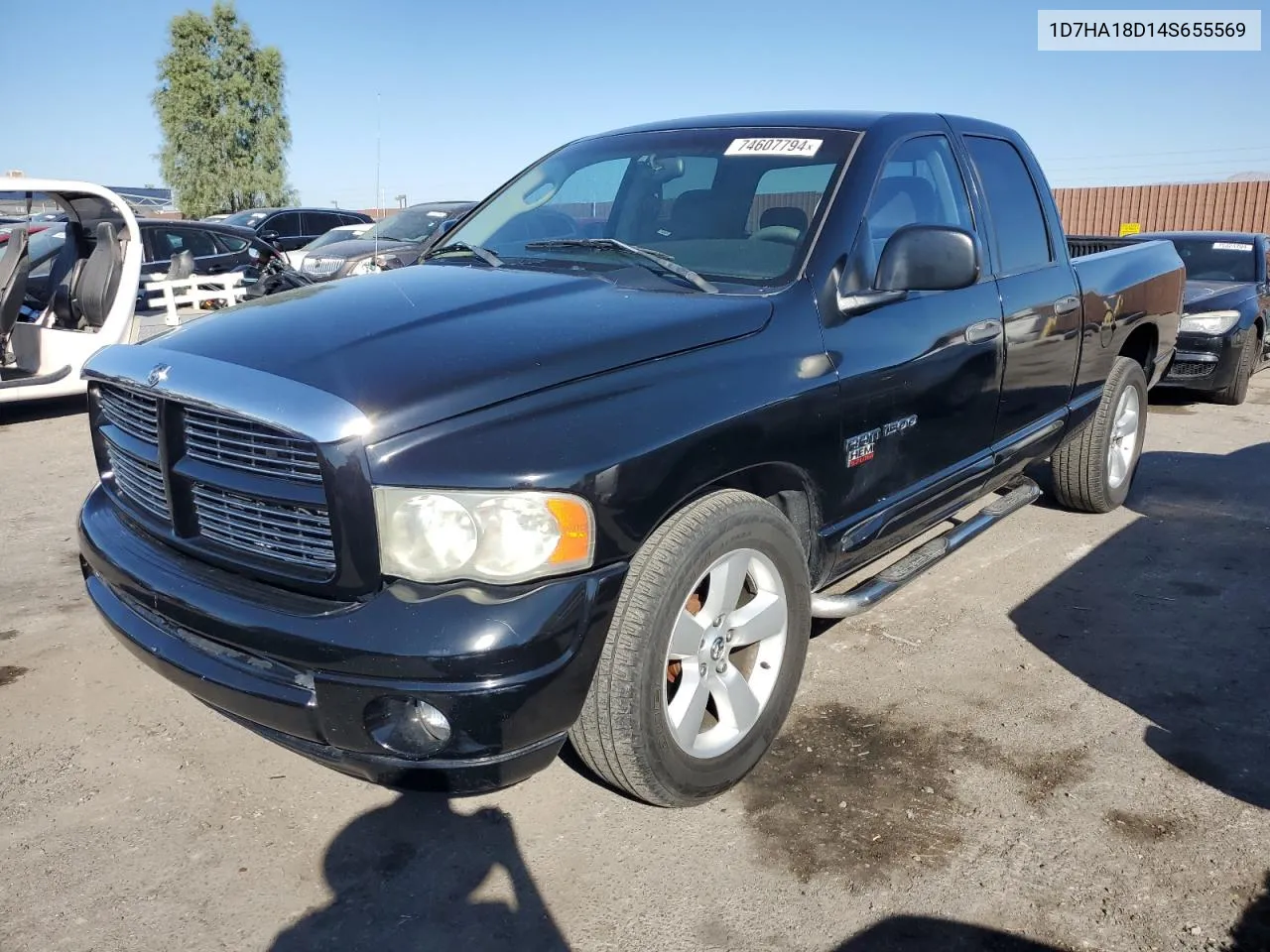 2004 Dodge Ram 1500 St VIN: 1D7HA18D14S655569 Lot: 74607794