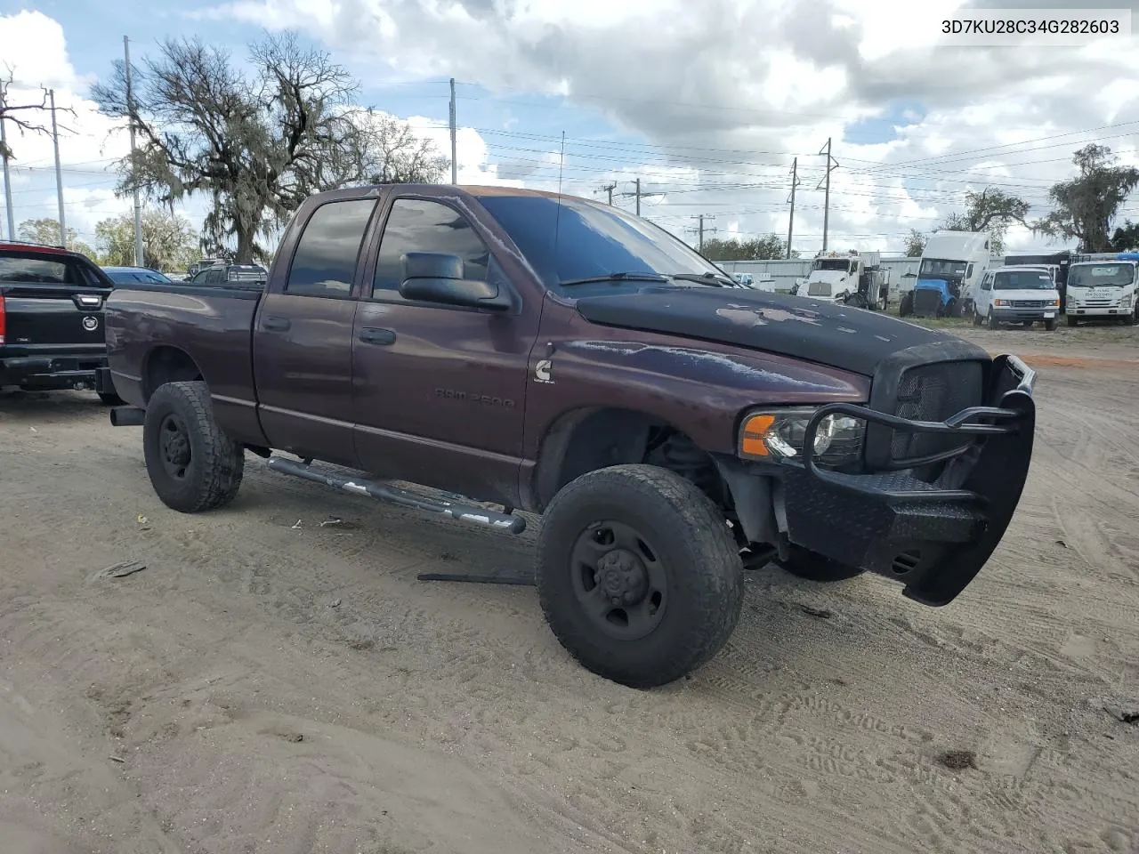 2004 Dodge Ram 2500 St VIN: 3D7KU28C34G282603 Lot: 74685044