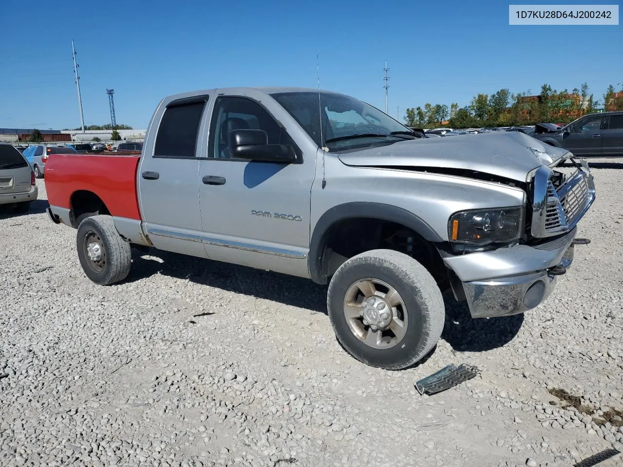 2004 Dodge Ram 2500 St VIN: 1D7KU28D64J200242 Lot: 74826494