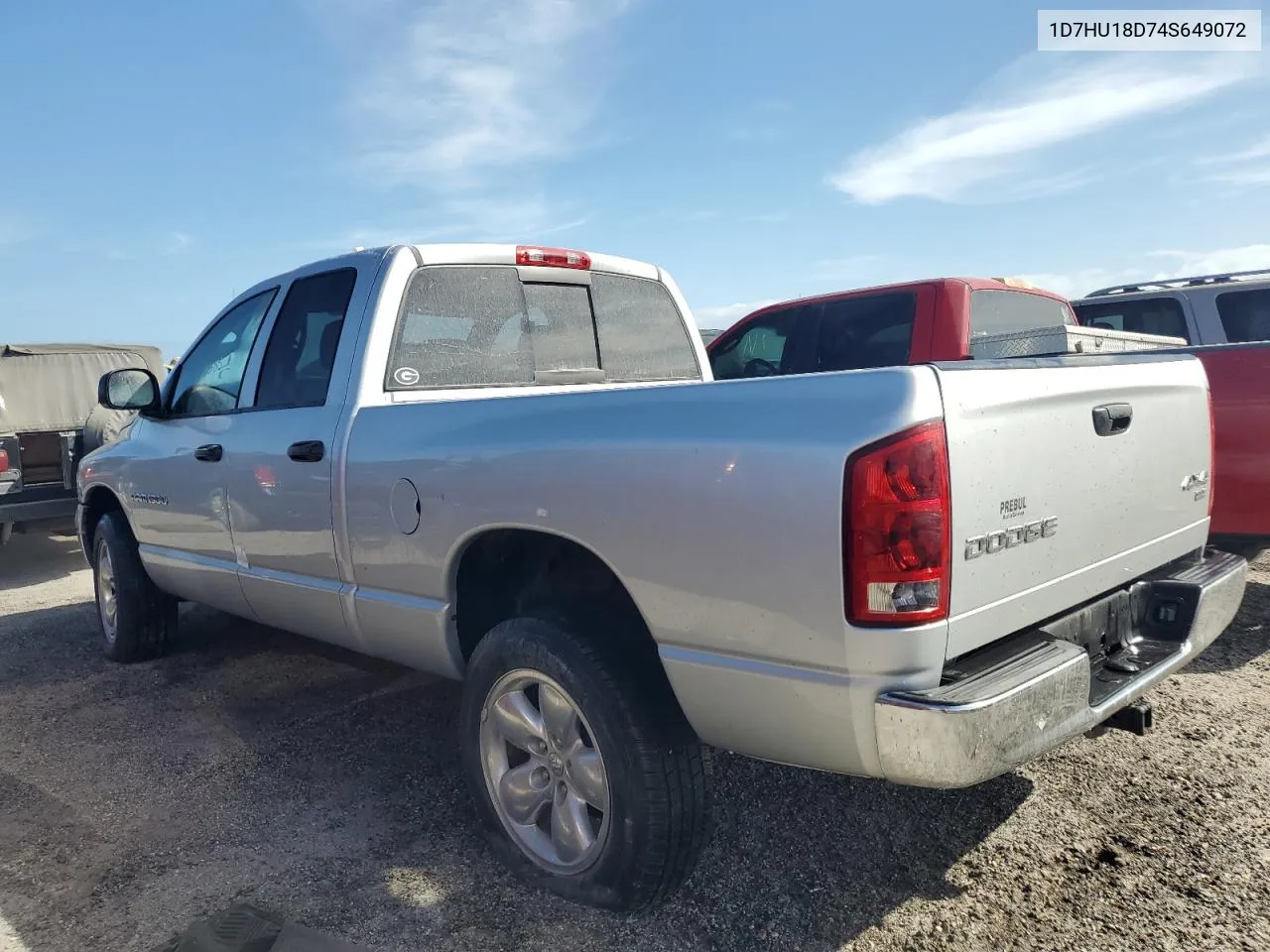 2004 Dodge Ram 1500 St VIN: 1D7HU18D74S649072 Lot: 74932374