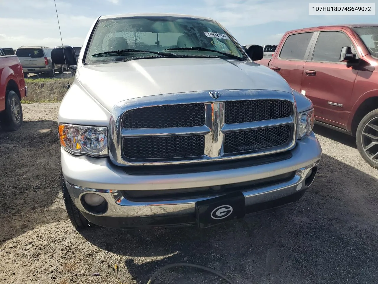 2004 Dodge Ram 1500 St VIN: 1D7HU18D74S649072 Lot: 74932374