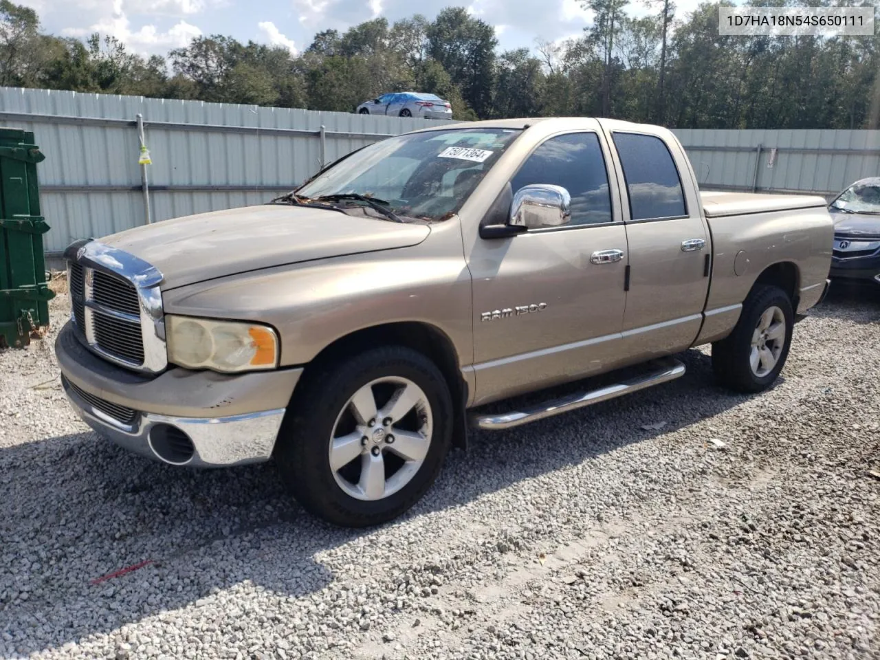 2004 Dodge Ram 1500 St VIN: 1D7HA18N54S650111 Lot: 75071364