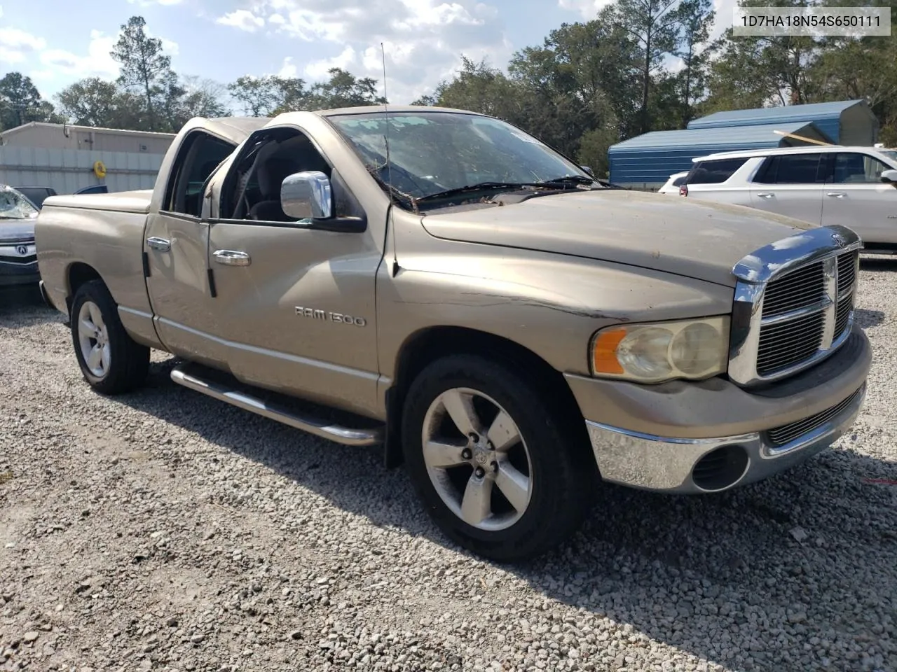 2004 Dodge Ram 1500 St VIN: 1D7HA18N54S650111 Lot: 75071364