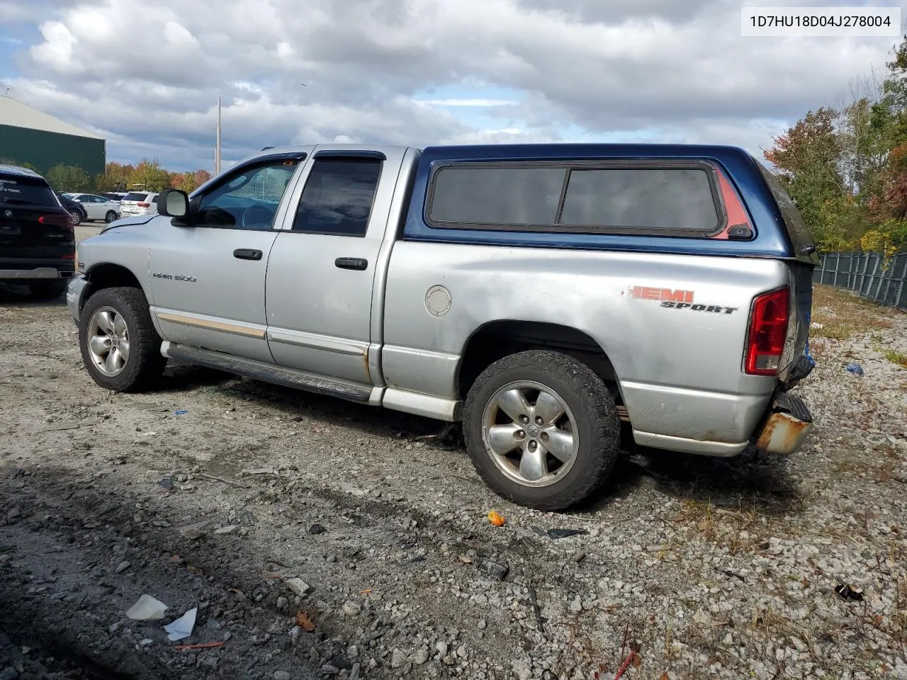 2004 Dodge Ram 1500 St VIN: 1D7HU18D04J278004 Lot: 75231734