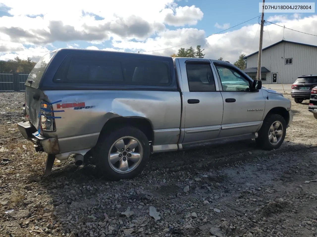 2004 Dodge Ram 1500 St VIN: 1D7HU18D04J278004 Lot: 75231734