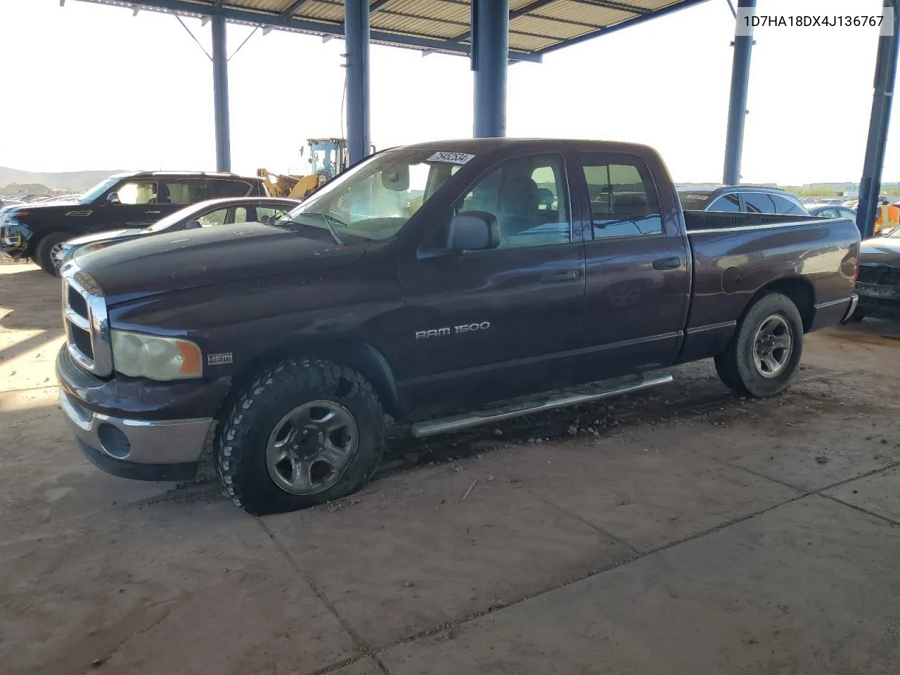 2004 Dodge Ram 1500 St VIN: 1D7HA18DX4J136767 Lot: 75452534