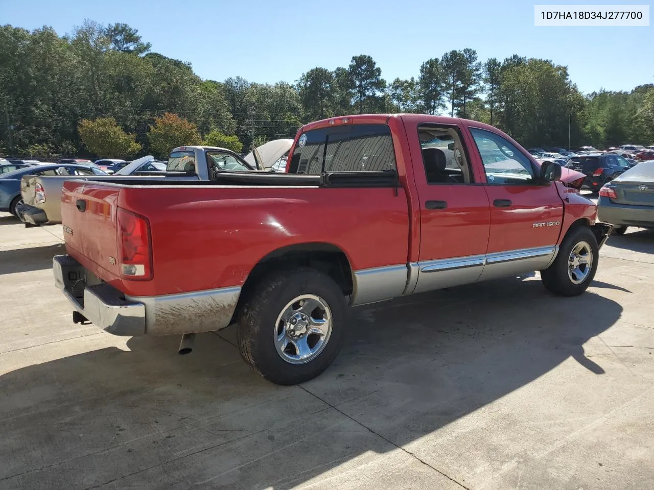 2004 Dodge Ram 1500 St VIN: 1D7HA18D34J277700 Lot: 75495774