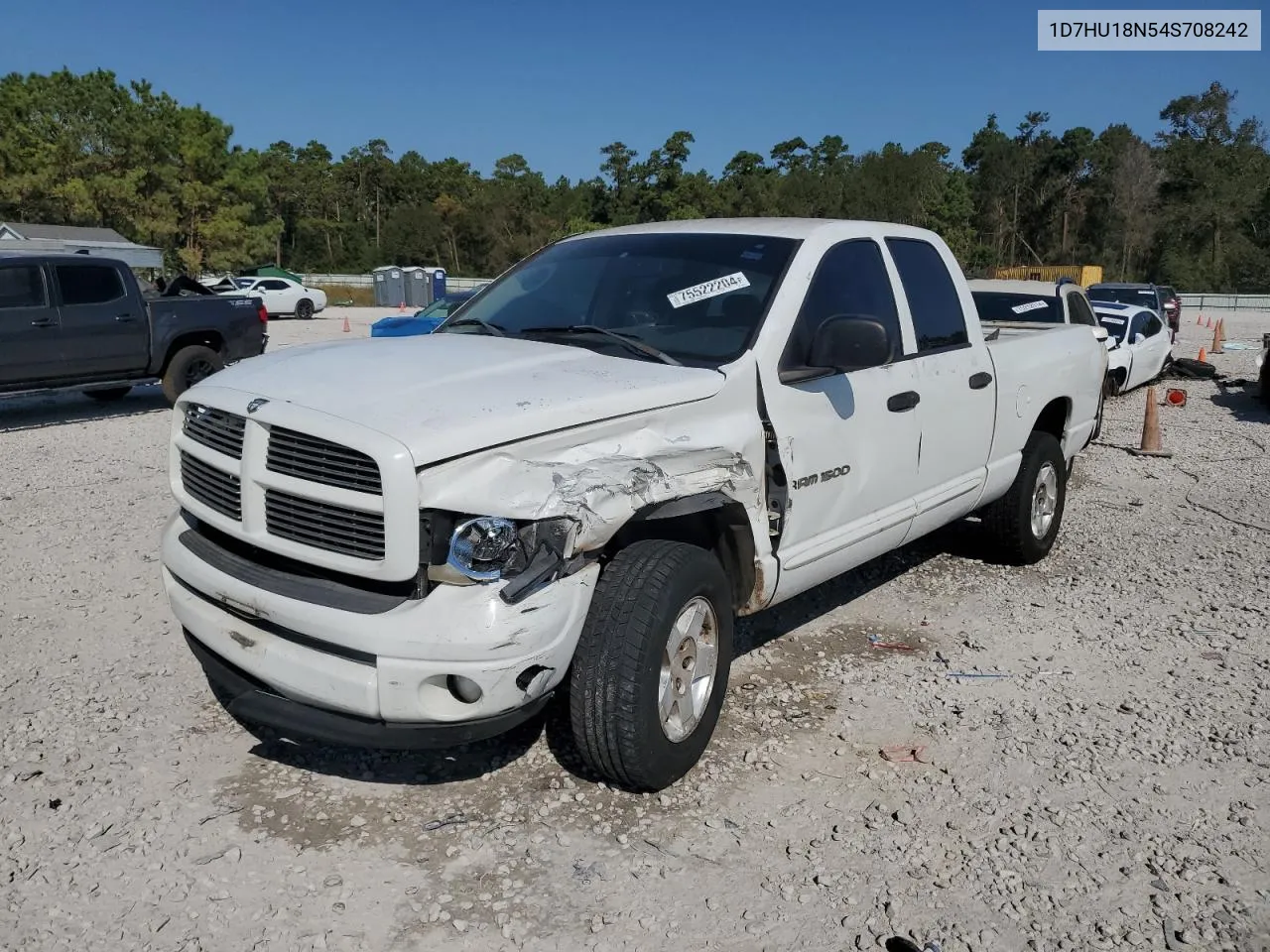 2004 Dodge Ram 1500 St VIN: 1D7HU18N54S708242 Lot: 75522204